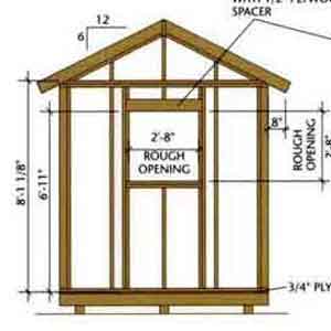 shed blueprints 8x12